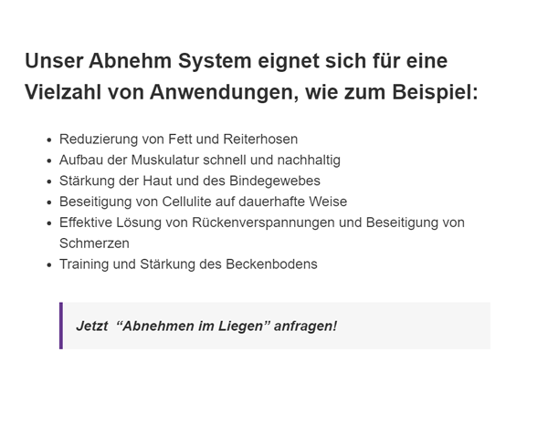 Abnehm-System in  Billigheim